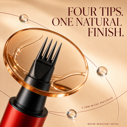Four-tip microblading brow pen macro detail
