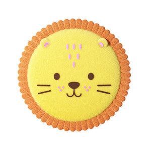 Lion-shaped plush flying disc toy