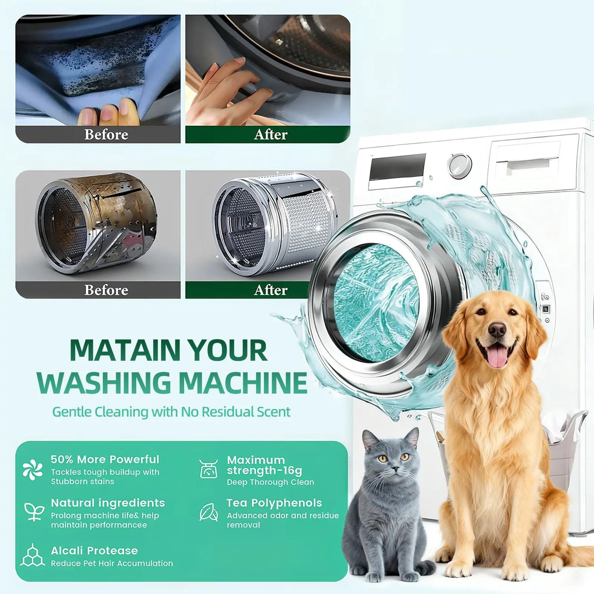Novyado Washing Machine Cleaning Tablets — 24 Pack — image 2