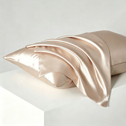 Champagne satin pillowcase — select pack quantity