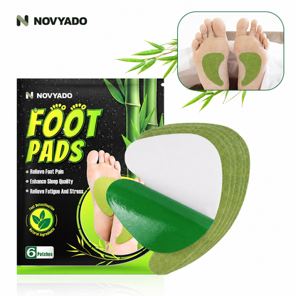 Novyado Foot Comfort Patches package and patches