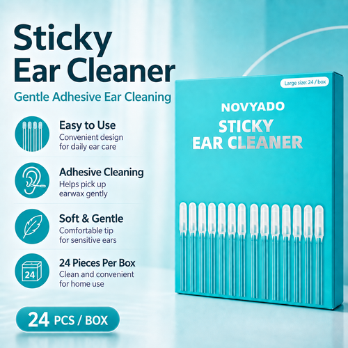 Novyado Reusable Sticky Ear Cleaning Sticks — 24 per Box — Novyado main image